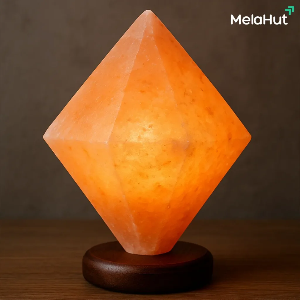 Diamond Salt Lamp