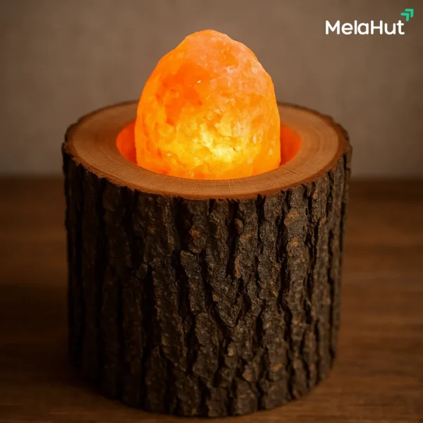 Log Salt Lamp