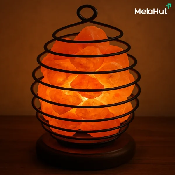 Spiral Cage Salt Lamp