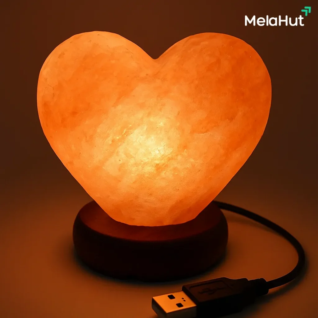 USB Heart Salt Lamp